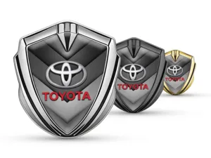 Toyota Emblème Bombé Insigne Pro Style Acier Inox
